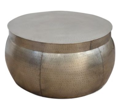  ALUMINIUM COFFEE TABLE (CLICK PHOTO)
                                  PRODUCT DETAIL
ITEM NO:  SE-15714
DESCRIPTION:  ALUMINIUM COFFEE TABLE WITH LID
SIZE (IN MM) : DIAMETER. 820 X HEIGHT. 820 X WIDTH. 450 MATERIAL:   ALUMINIUM.           SHAPE: ROUND.   
FINISH:      CHAMPAGNE GOLD   SURFACE: HAMMERED,        
WEIGHT:  12.000 KG
MINIMUM ORDER QTY:   25 TO 100 PIECES
DELIVERY TERMS: F.O.B. & C.I.F. ( BY AIR AND SEA)
PRICE OPTIONS ARE IN:  US DOLLARS & EURO & GB.POUND
ASK US FOR PRICES
