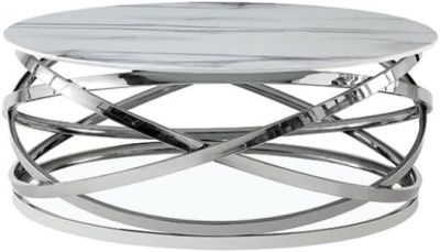 STEEL AND MARBLE COFFEE TABLE(CLICK PHOTO)
                                    PRODUCT DETAIL
ITEM NO:          SE-54413
DESCRIPTION:  STAINLESS STEEL COFFEE TABLE
SIZE (IN MM) : WIDTH. 1000 X DEPTH. 1000 X HEIGHT. 400
MATERIAL:  STAINLESS STEEL,  TOP MATERIAL:  MARBLE    
SHAPE: ROUND.     FINISH:  GOLD 
SURFACE:  PLAIN       WEIGHT: 33.000 KG
MINIMUM ORDER QTY:   25 TO 100 PIECES
DELIVERY TERMS: F.O.B. & C.I.F. ( BY AIR AND SEA)
PRICE OPTIONS ARE IN:  US DOLLARS & EURO & GB.POUND
ASK US FOR PRICES
