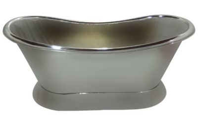 COPPER BATH TUB(CLICK PHOTO)
                             PRODUCTS DETAILS

ITEM NO:         SE-78616
DESCRIPTION: COPPER BATH TUB FULL NICKEL FINISH
SIZES IN MM : L-1680 X W-725 X H-715
FINISH: NICKEL INSIDE AND OUTSIDE
THICKNESS: 16 GAUGE WEIGHT: 45.000 KG
MATERIAL: 100% COPPER
MINIMUM ORDER QTY: 1 TO 5 PIECES
DELIVERY TERMS: F.O.B. & C.I.F.
PRICE OPTIONS ARE IN: US DOLLARS & EURO & GB.POUND

ASK US FOR PRICES
