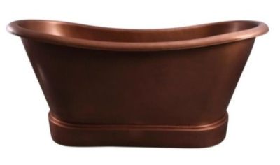 COPPER BATH TUB(CLICK PHOTO)
                          PRODUCTS DETAILS

ITEM NO :        SE-78625
DESCRIPTION: COPPER PLAIN FREESTANDING BATH TUB
SIZES IN MM: L-1676 X W-762 X H-760
FINISH: DARK ANTIQUE OUTSIDE AND INSIDE
THINKNESS: 16 GAUGE COPPER SHEET
WEIGHT: 48.00 KG MATERIAL: 100% COPPER
MINIMUM ORDER QTY: 1 TO 5 PIECES
DELIVERY TERMS: F.O.B. & C.I.F.
PRICE OPTIONS ARE IN: US DOLLARS & EURO & GB.POUND

ASK US FOR PRICES

