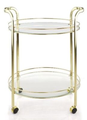 BRASS SERVING ROUND TROLLEY(CLICK PHOTO)
                                   PRODUCT DETAIL
ITEM NO:         SE-6112
DESCRIPTION: BRASS SERVING ROUND TROLLEY
SIZE (IN MM) : L-620 X W- 450 X H-750
L- 1701.8 X W- 1193.8 X H-1981.2
KEY FEATURES: TEMPERED GLASS /WHEEL MOBILITY  SHELVES-2
MATERIAL:BRASS/FINISH:  CHROME PLATED, WEIGHT: 7.000 KG
MINIMUM ORDER QTY: 5 TO 15 PIECES
DELIVERY TERMS: F.O.B. & C.I.F. ( BY AIR AND SEA)
PRICE OPTIONS ARE IN:  US DOLLARS & EURO & GB.POUND
ASK US FOR PRICES
